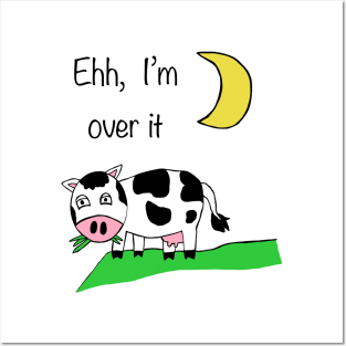 Cow over the moon Posters and Art